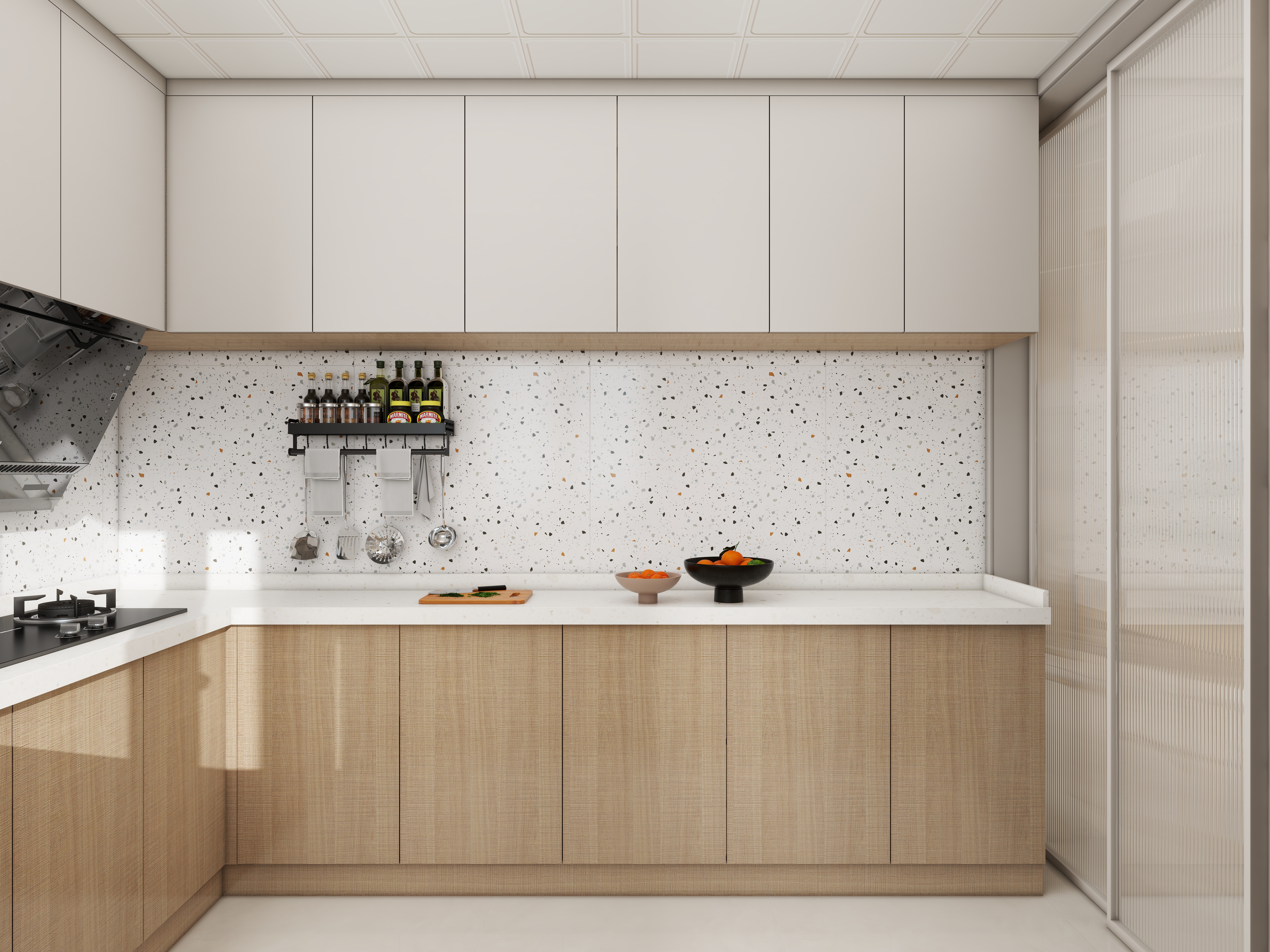 壹诺设计工作室-115㎡3室-原木风装修效果图