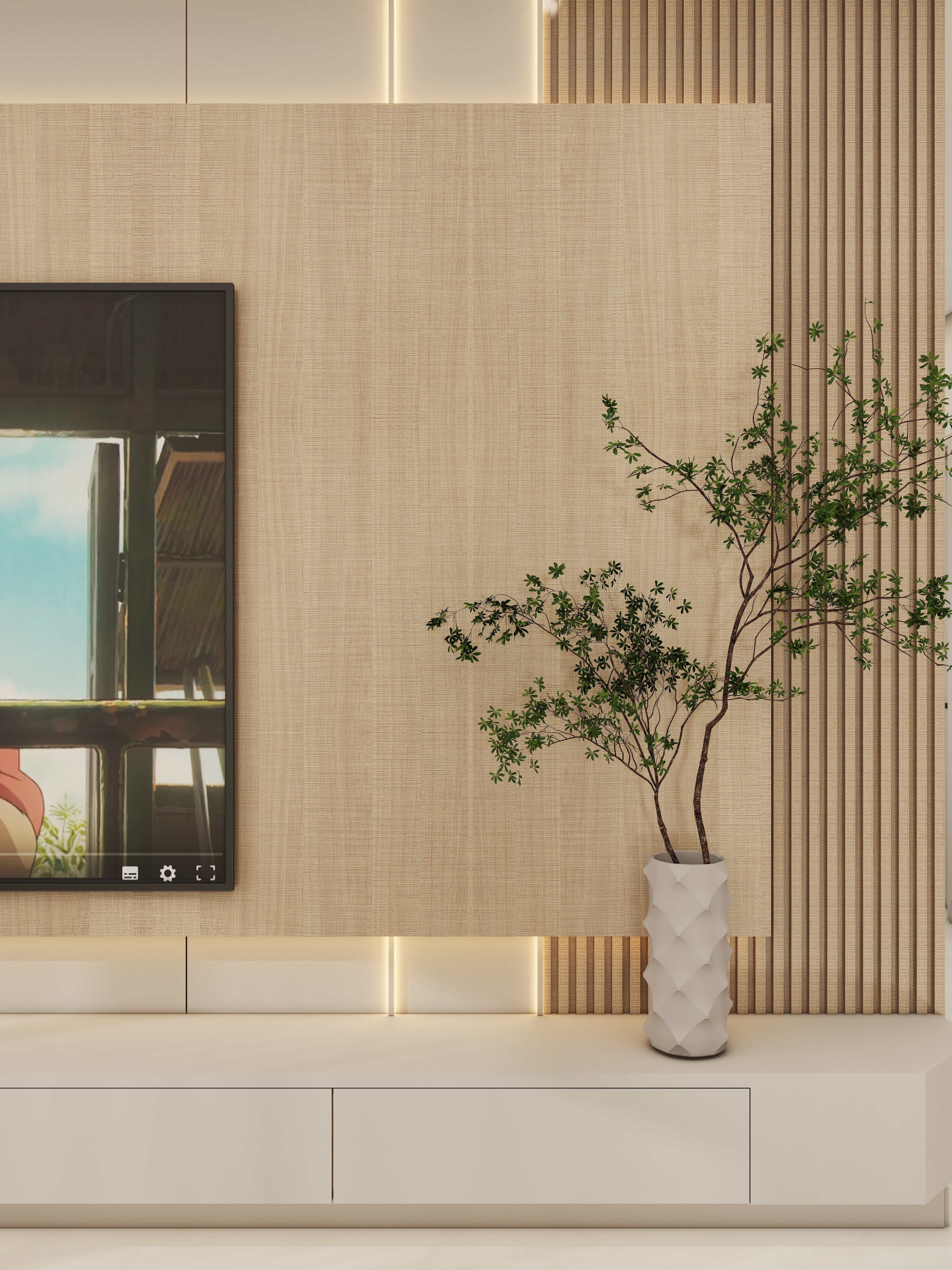 壹诺设计工作室-115㎡3室-原木风装修效果图