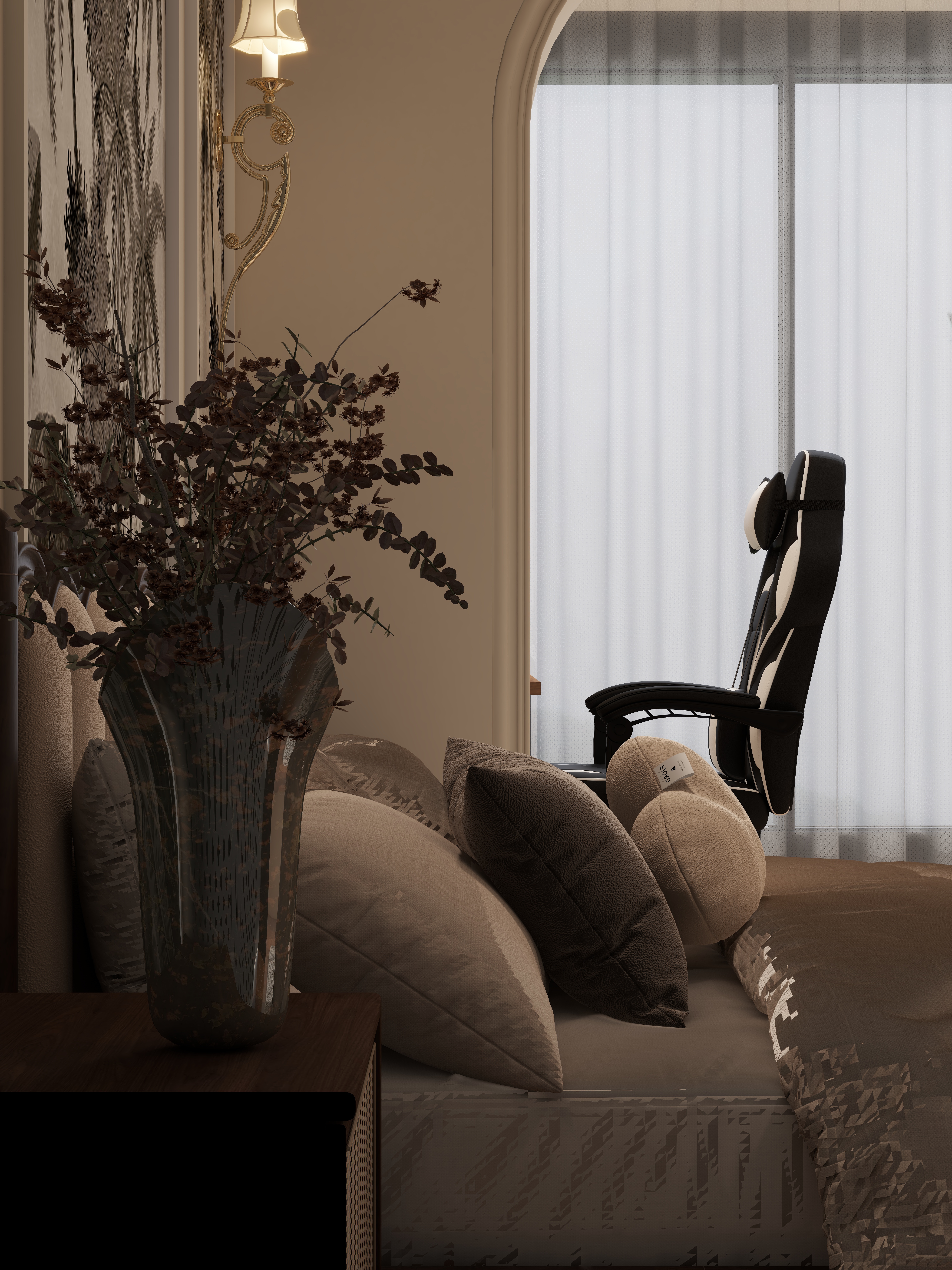 TS33333-厦门千禧园174㎡3室一层次卧装修效果图第2张