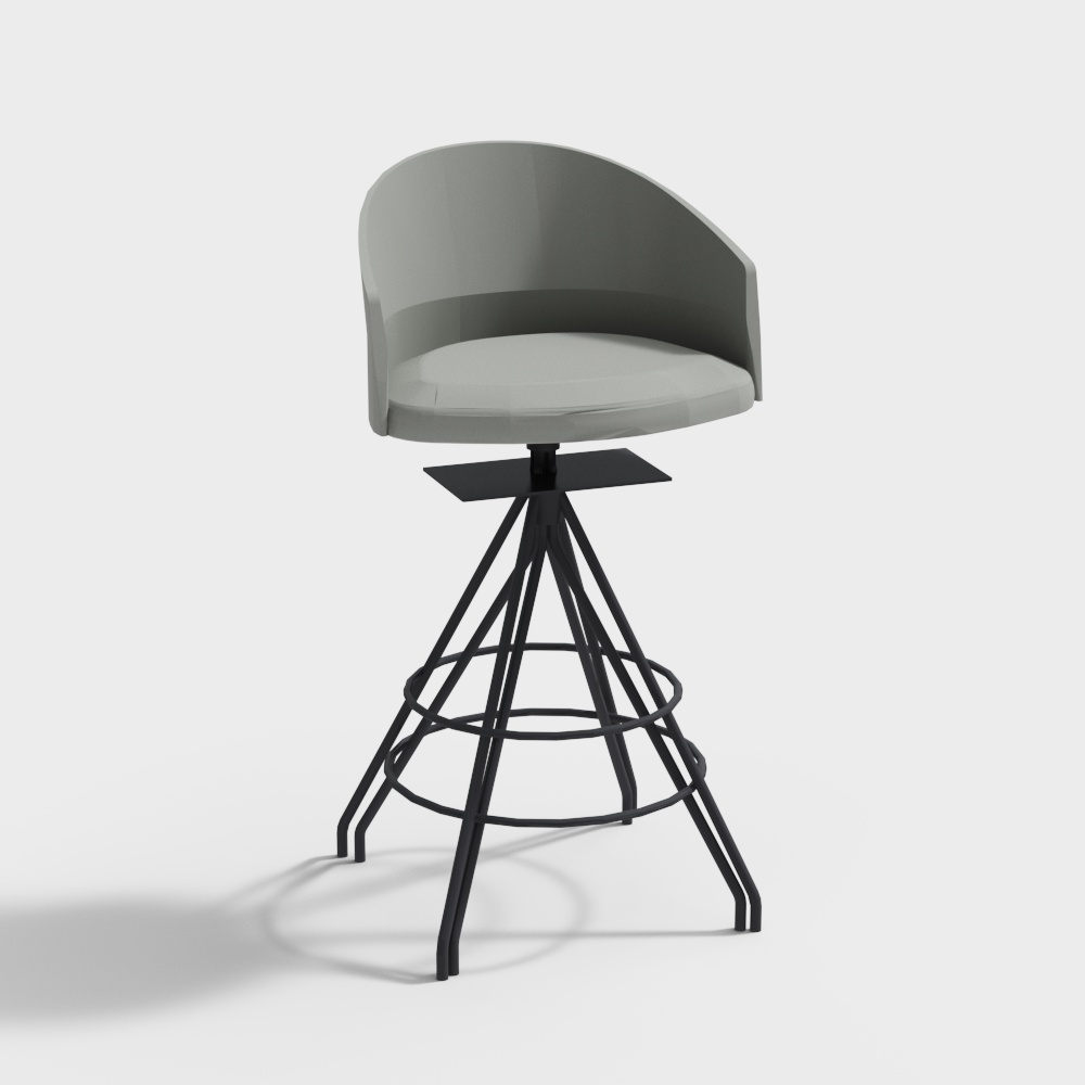 Viccarbe Seating Stool Copa SwivelBase3D模型