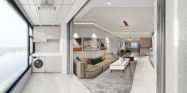 邱县-阳光城17号楼2单元1201奶油风-副本-装修设计方案