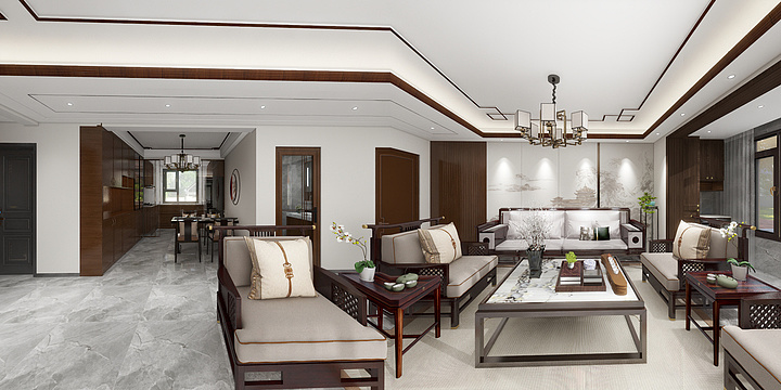 嘻咪-无极-壹品观澜143-中-装修设计方案