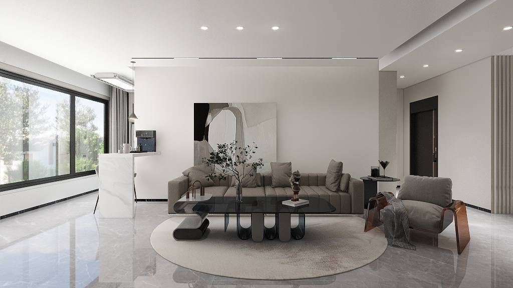 Mx1007-盛邦壹号院20-2-201现代-装修设计方案