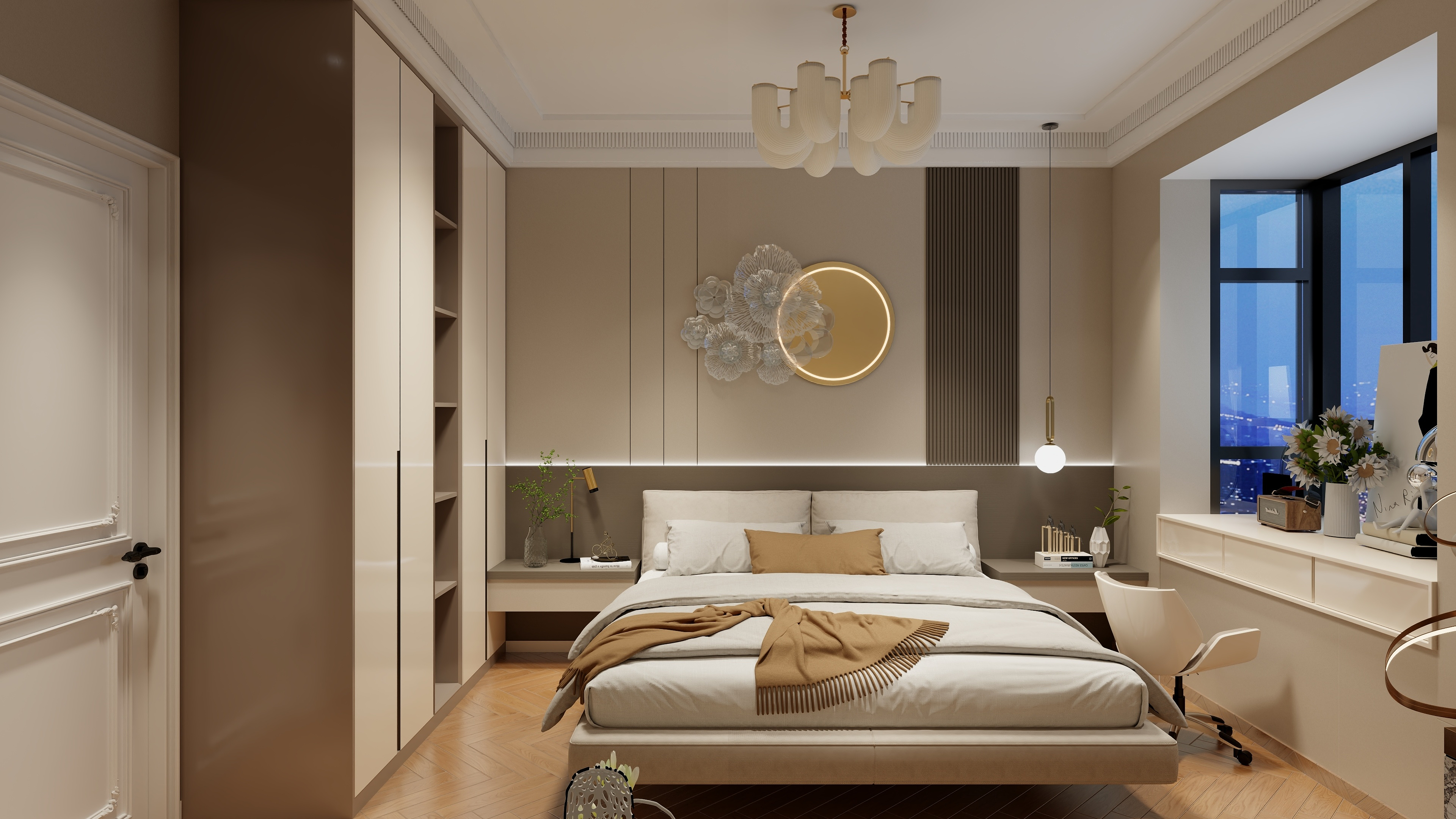 智阁装饰__若若-钟总法式奶油-装修设计方案