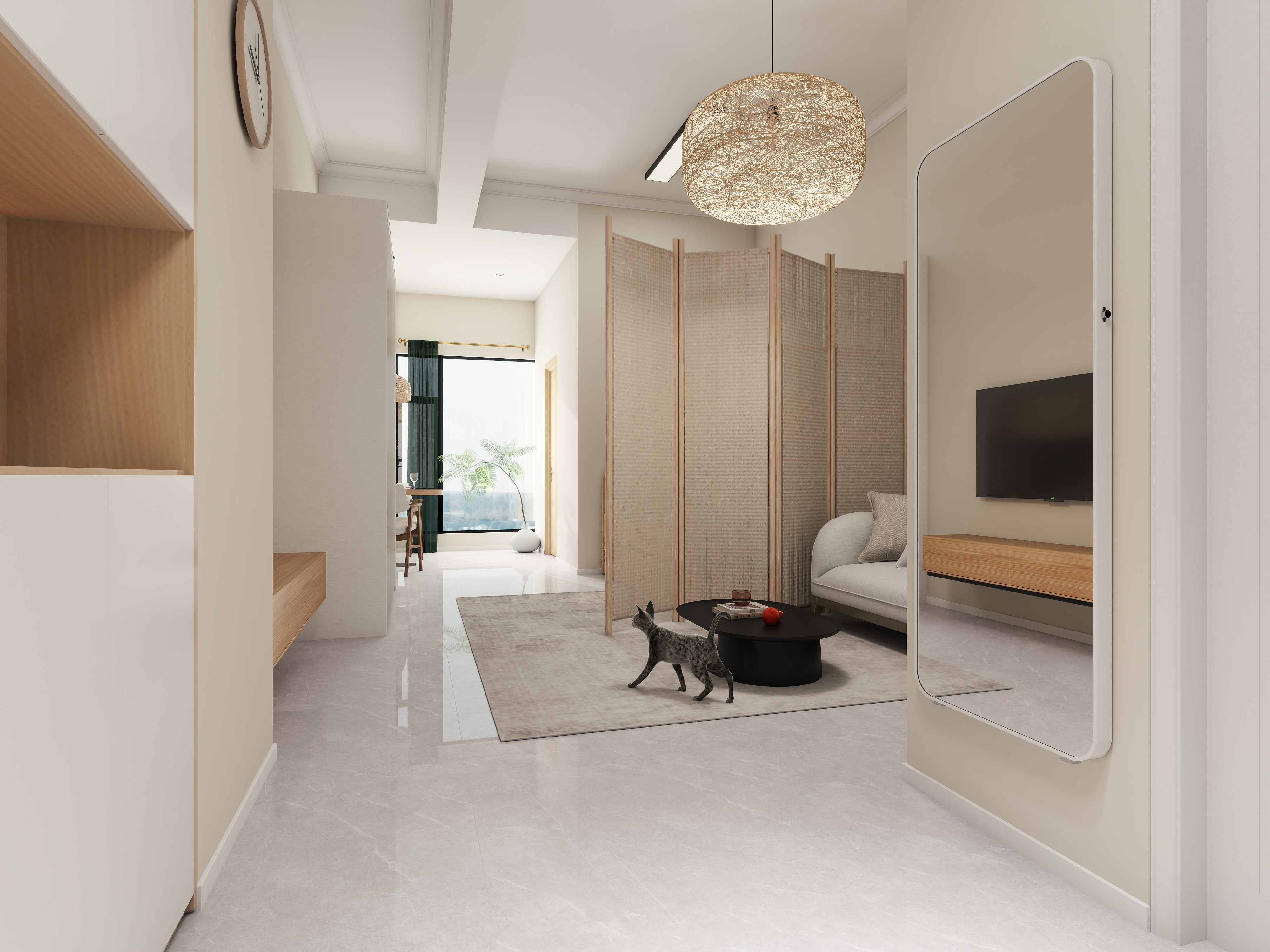 志德全案設計-云峰国际54平，原木风-装修设计方案