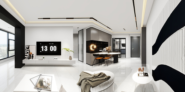 都盛岩板设计-三盛璞悦府-装修设计方案