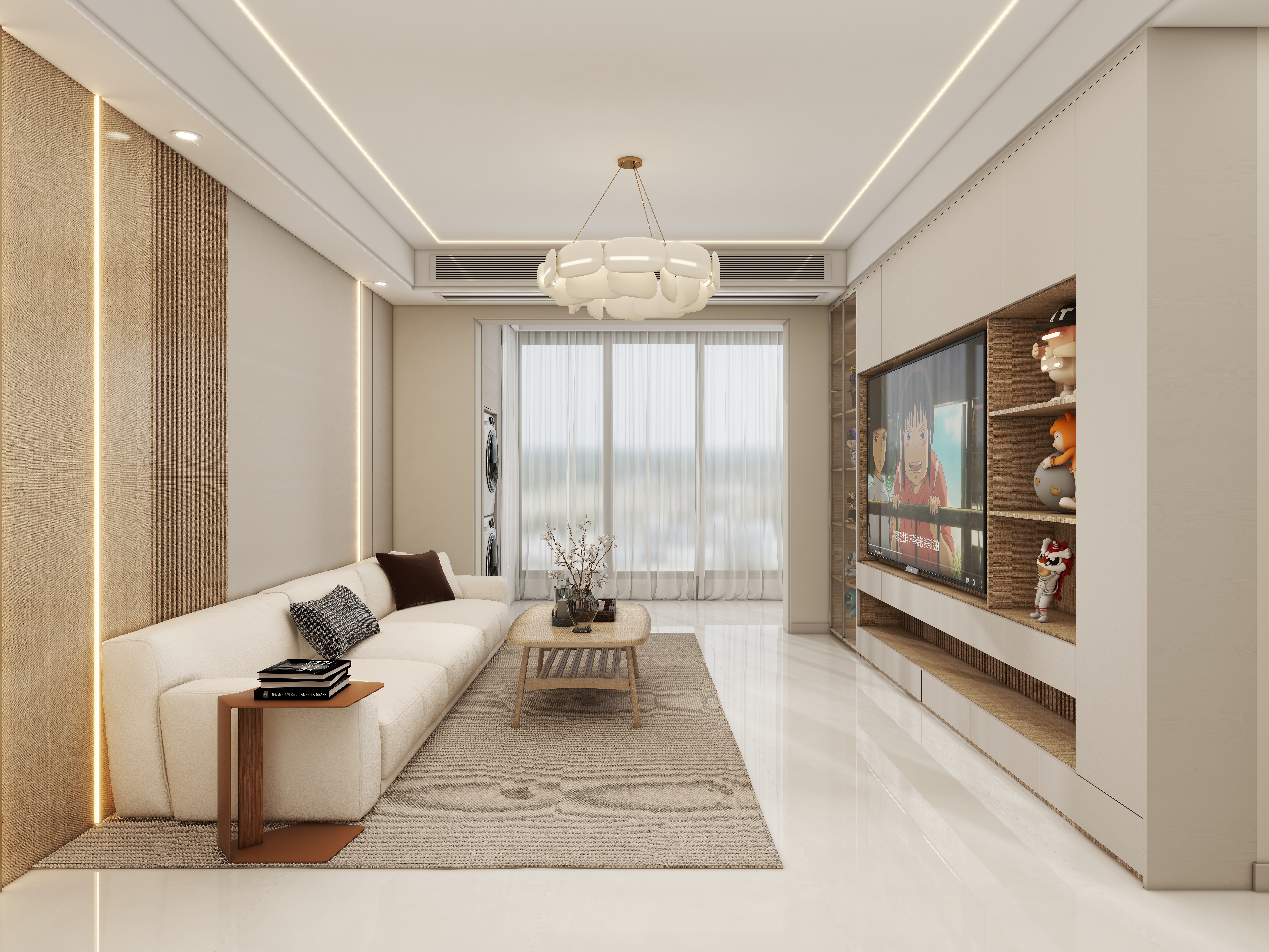 壹诺设计工作室-114㎡3室-原木风装修效果图