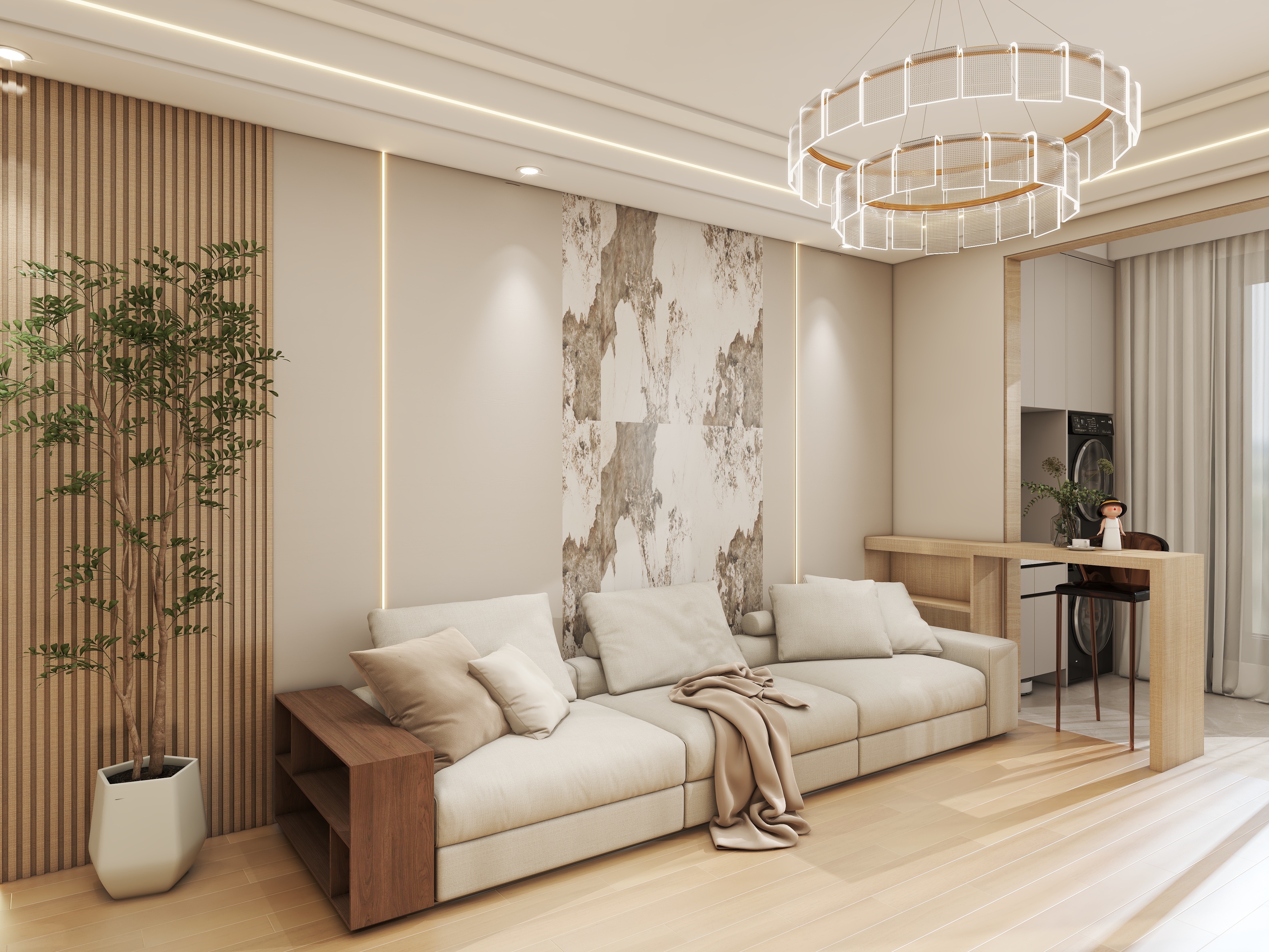 壹诺设计工作室-原木风装修效果图