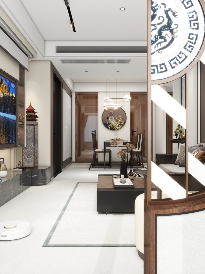 Elegant Modern Chinese Living Room
