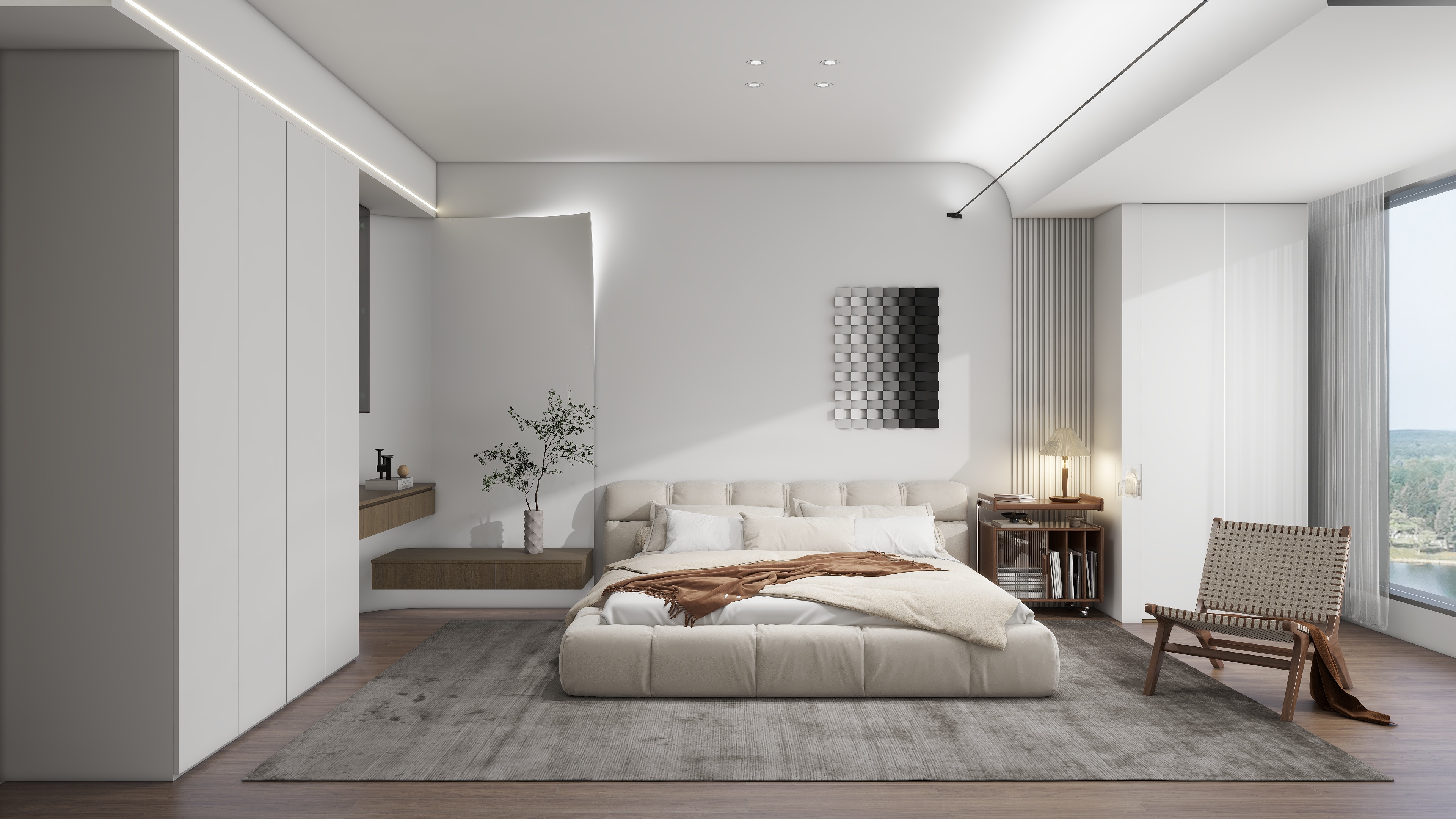 宋佐-现代轻奢卧室-M5-装修设计方案