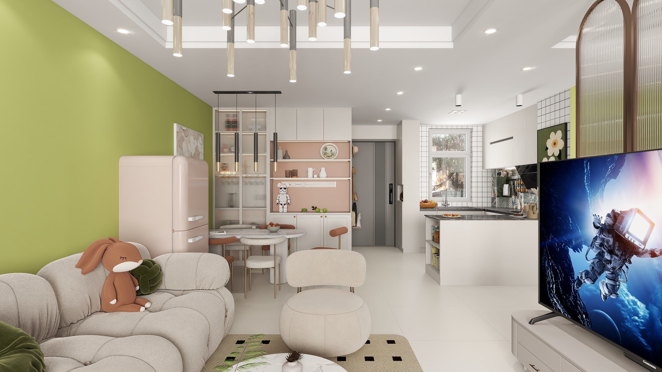 沐青设计-海德公园81㎡2室-装修设计方案