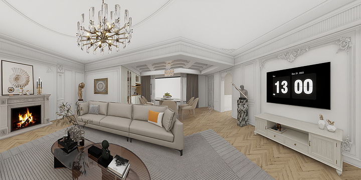 金牌厨柜衣柜全屋定制-法式-装修设计方案