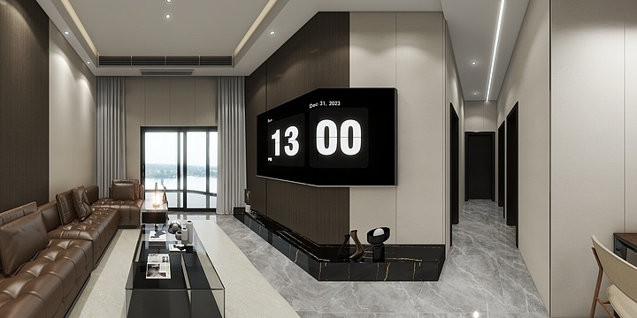 *LIN*-108平米意式风格（呼和浩特客户订单）-装修设计方案