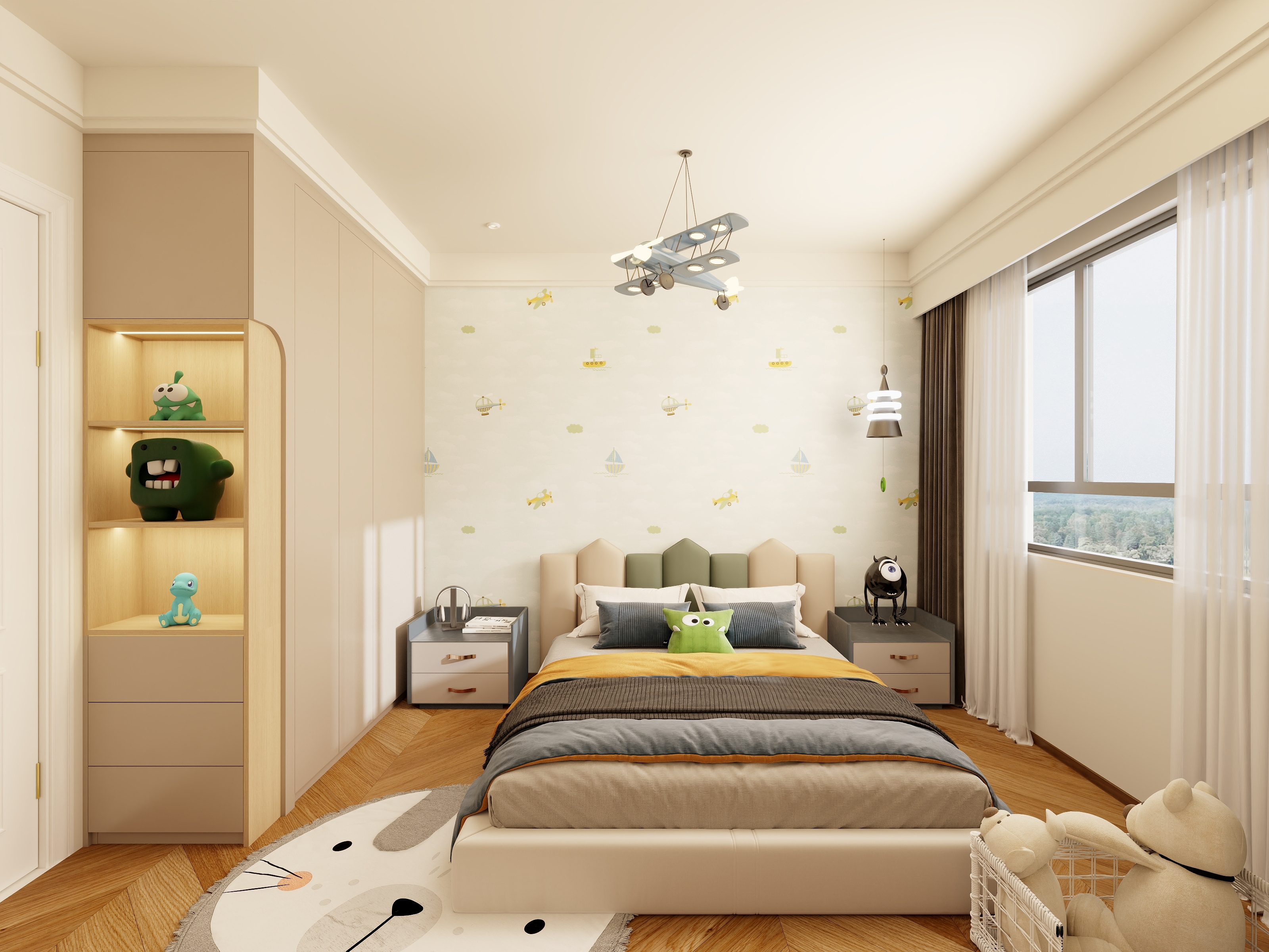 羊羊1-卧室换衣间-装修设计方案