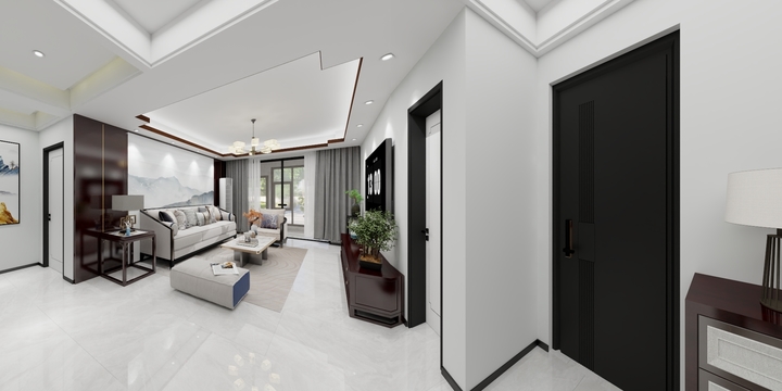 河南品秋装饰设计-濮水小镇17-2-101-装修设计方案