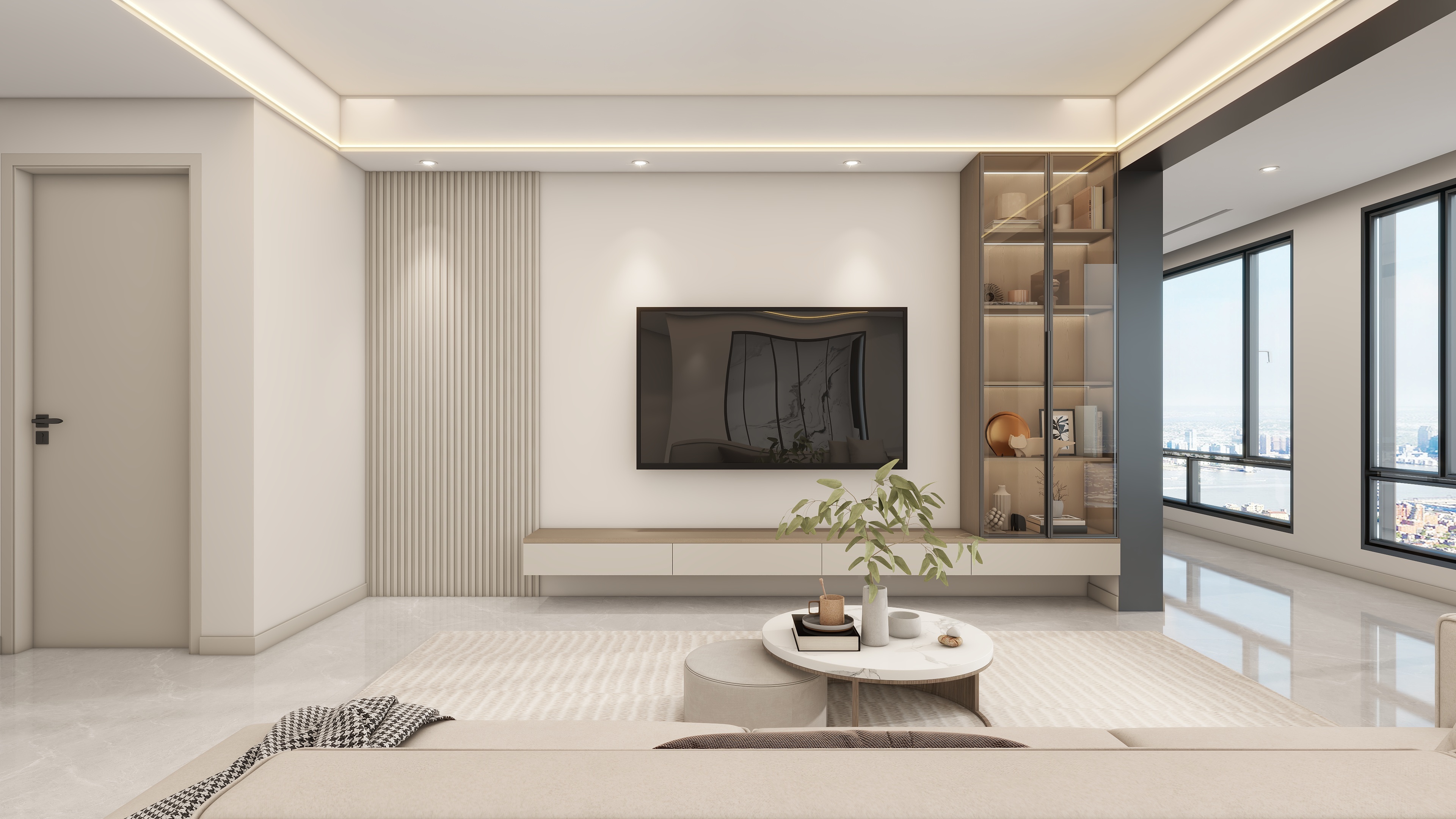 启航设计工作室-环海翡丽城128㎡3室-装修设计方案