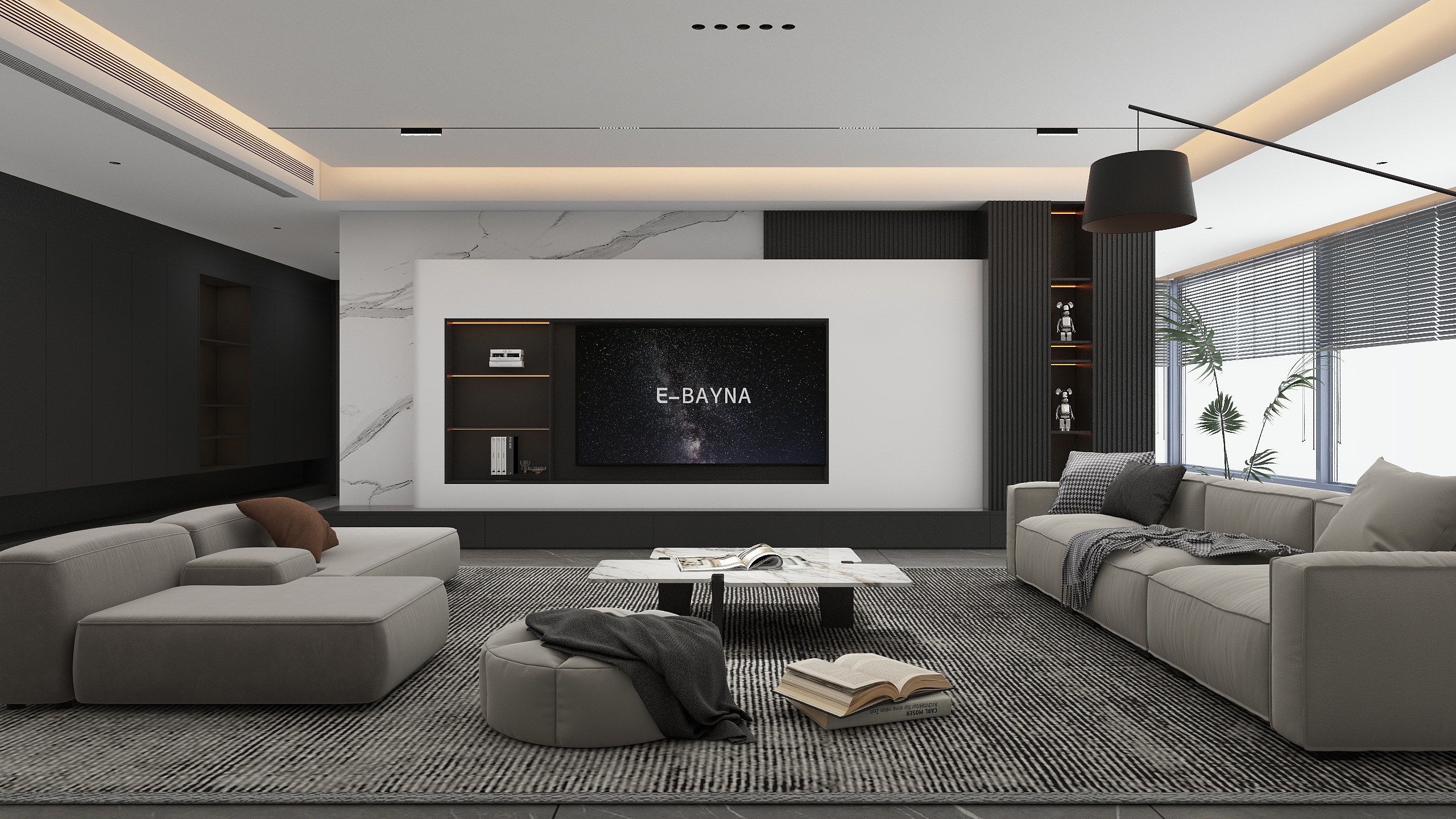 YLY设计-意式客厅-装修设计方案