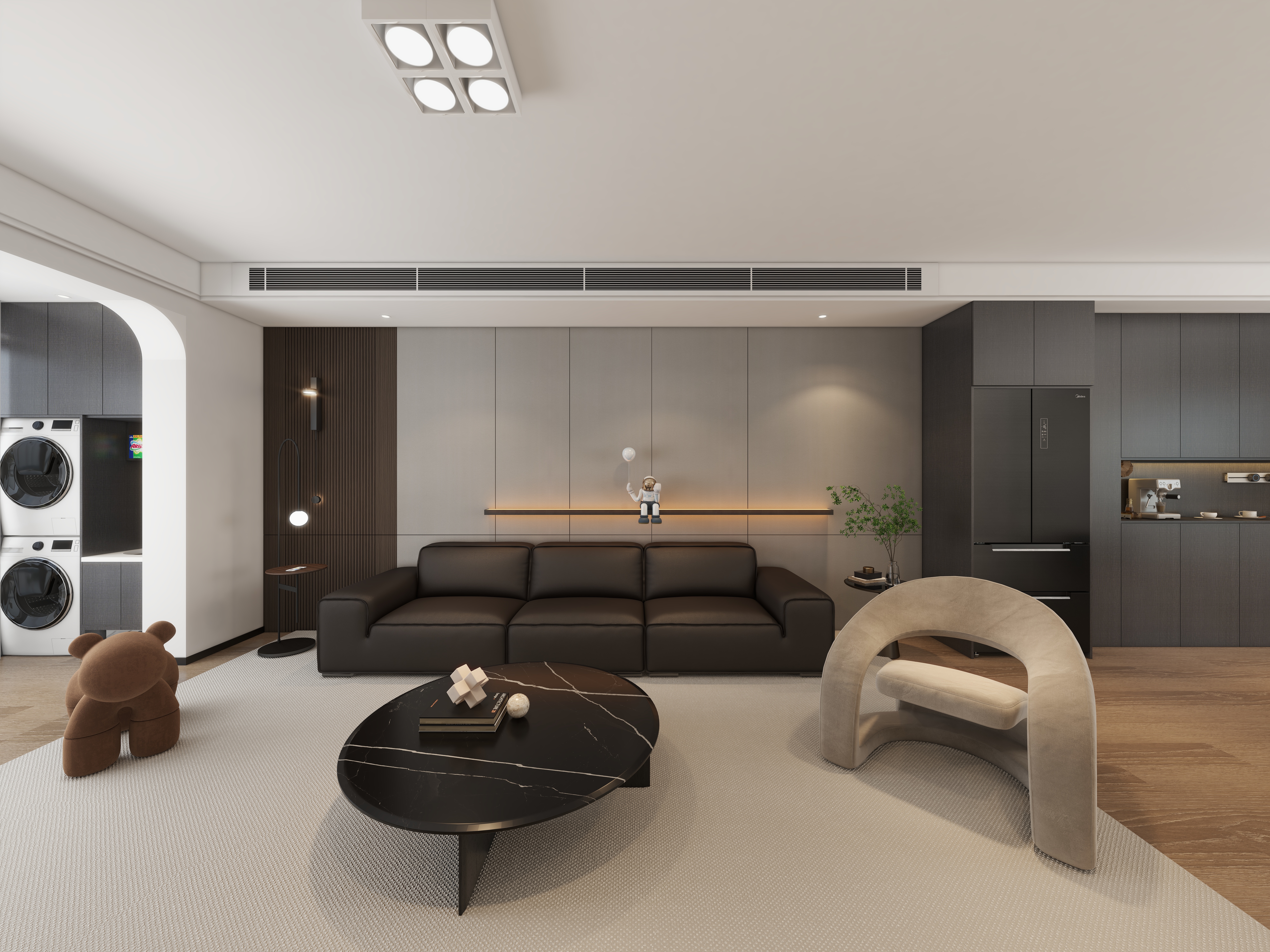 刘晋琴-绿地新里城现代简约133㎡3室-装修设计方案