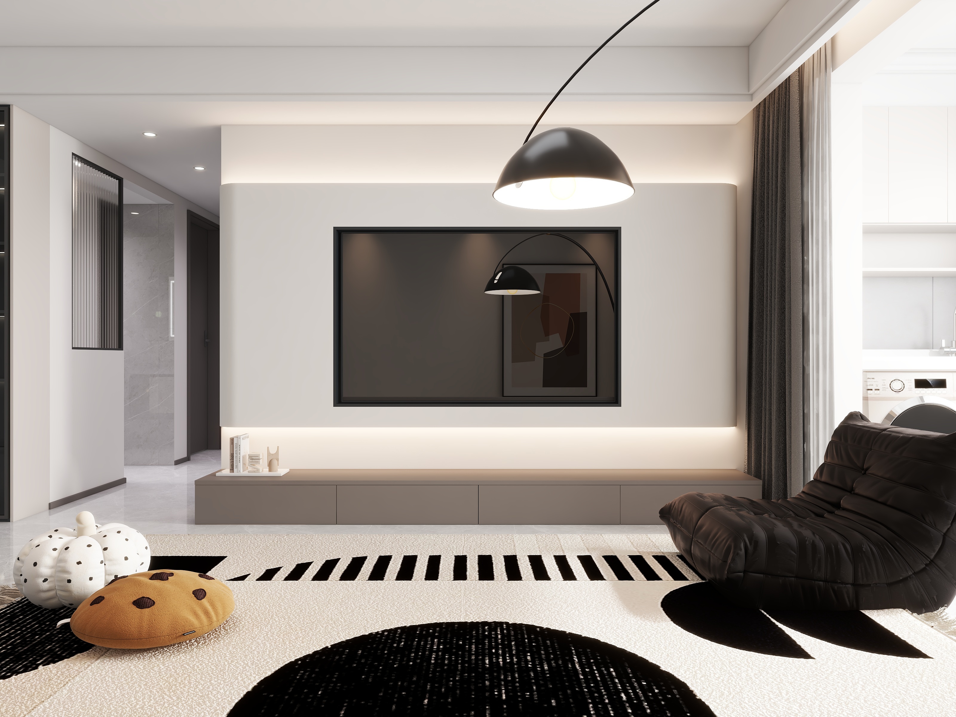 DP视觉表现-弘元天樾97m²三室-装修设计方案