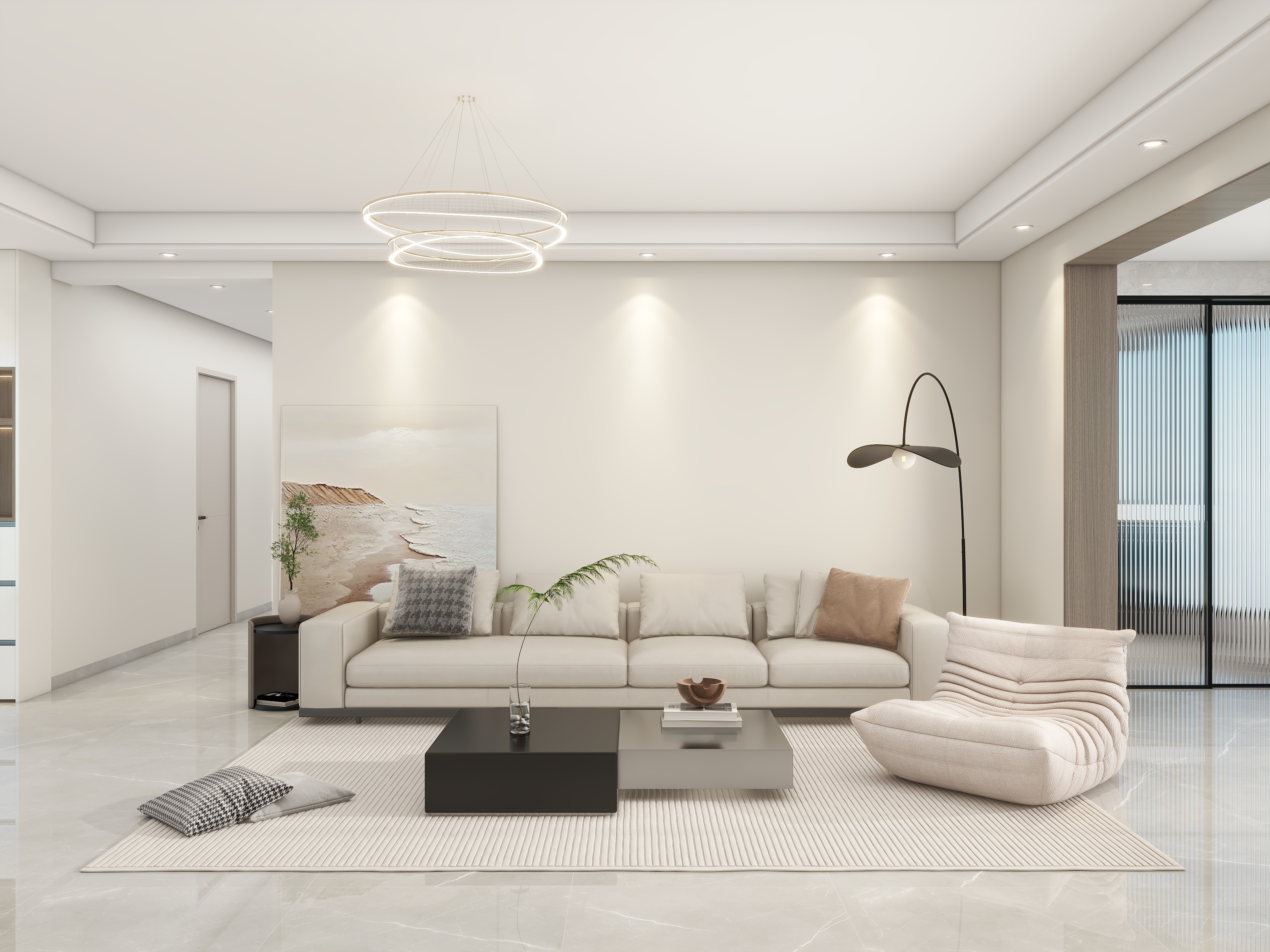 李青越-185平方现代简约五居室装修效果图