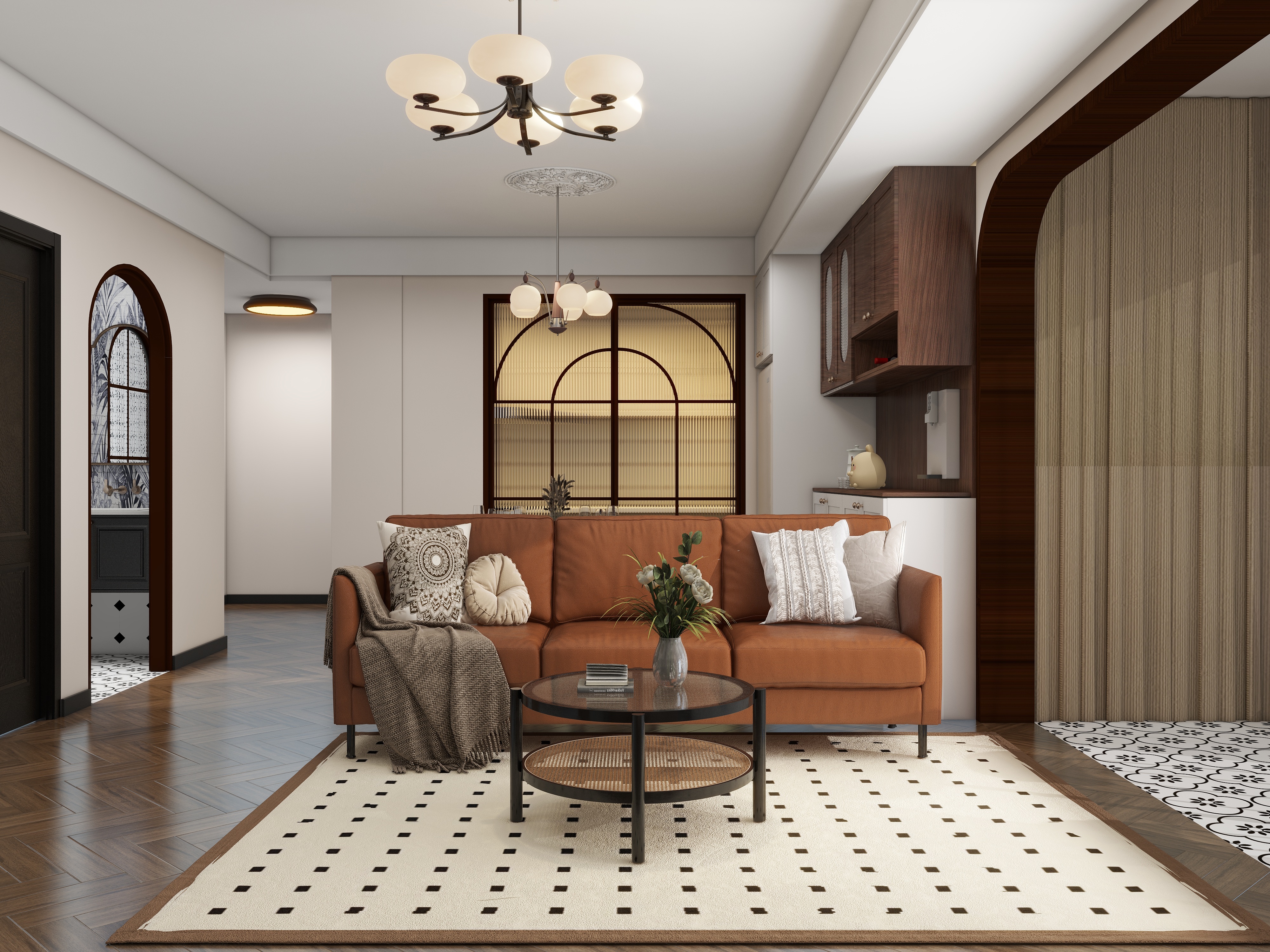 度晓佳-法式中古奶油风-装修设计方案