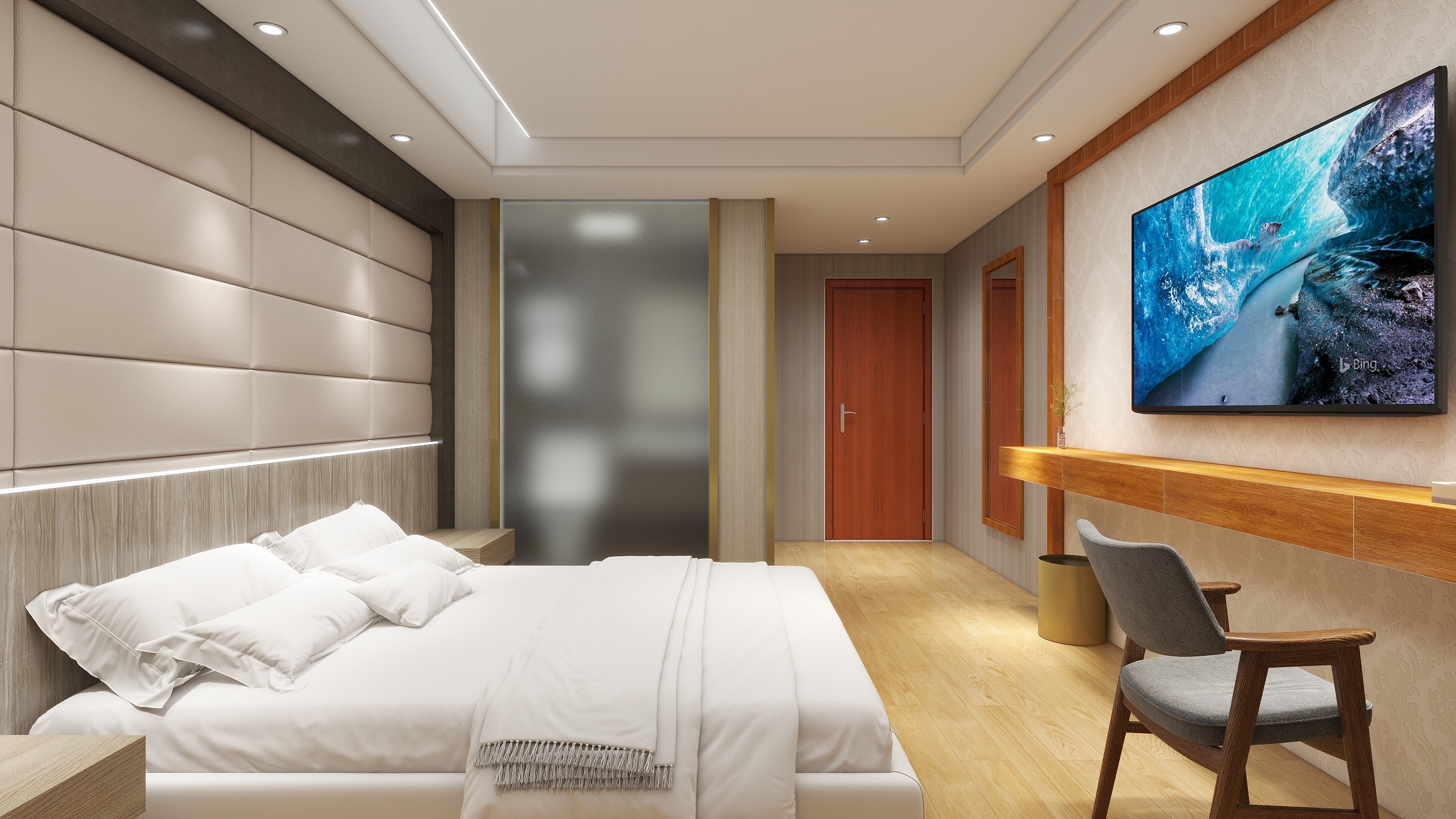 内聚力设计-酒店客房2-装修设计方案