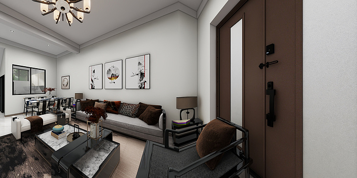 陳设-二层别墅—两间房-装修设计方案