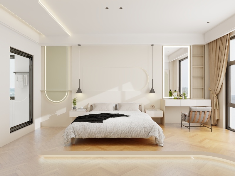 Contemporary White Bedroom Design Ideas