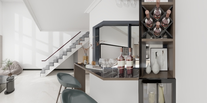 晚夜微雨CWSl-基础建筑-方案一-可渲染-装修设计方案