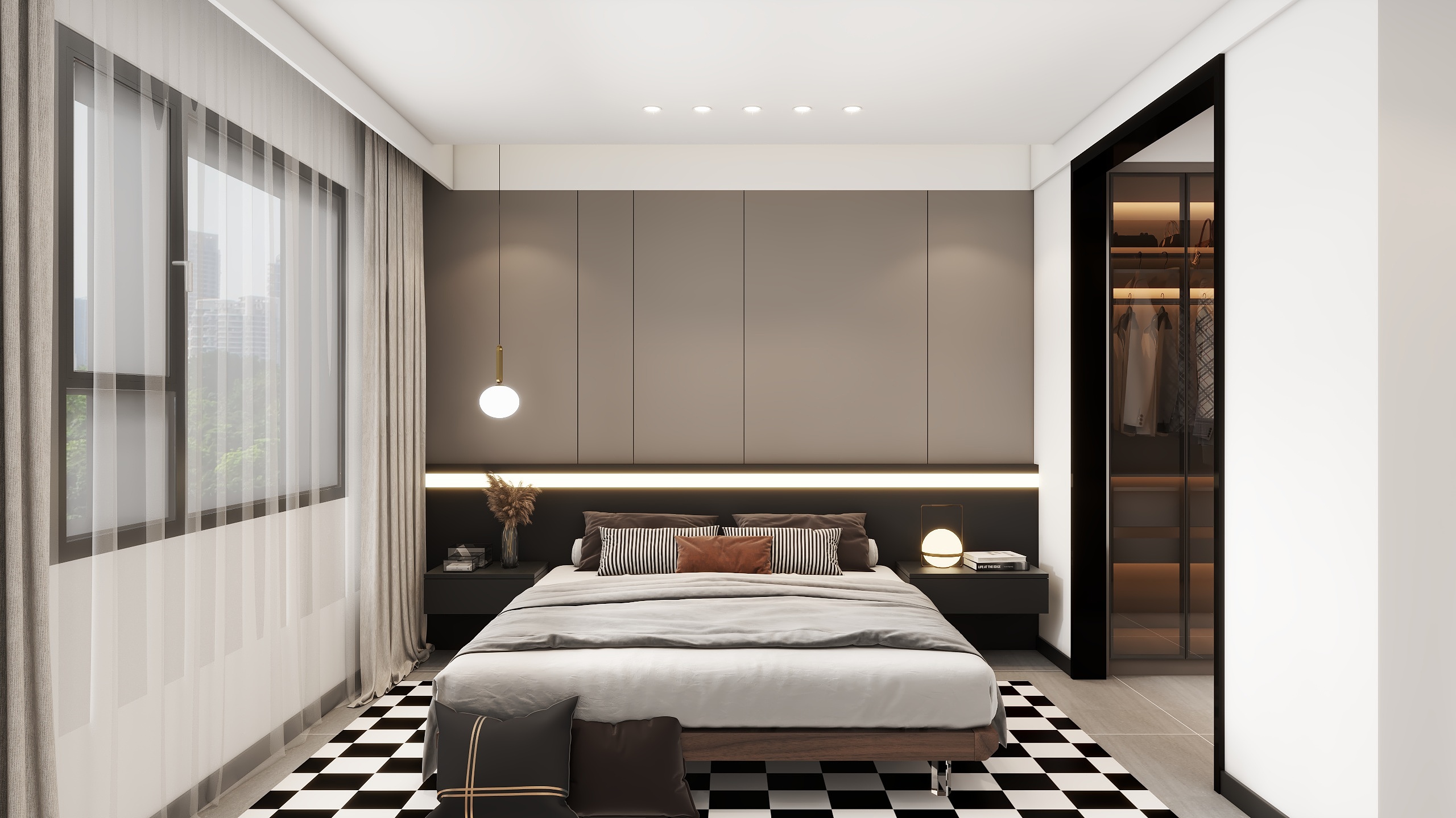 全屋定制设计321-125㎡3室装修效果图