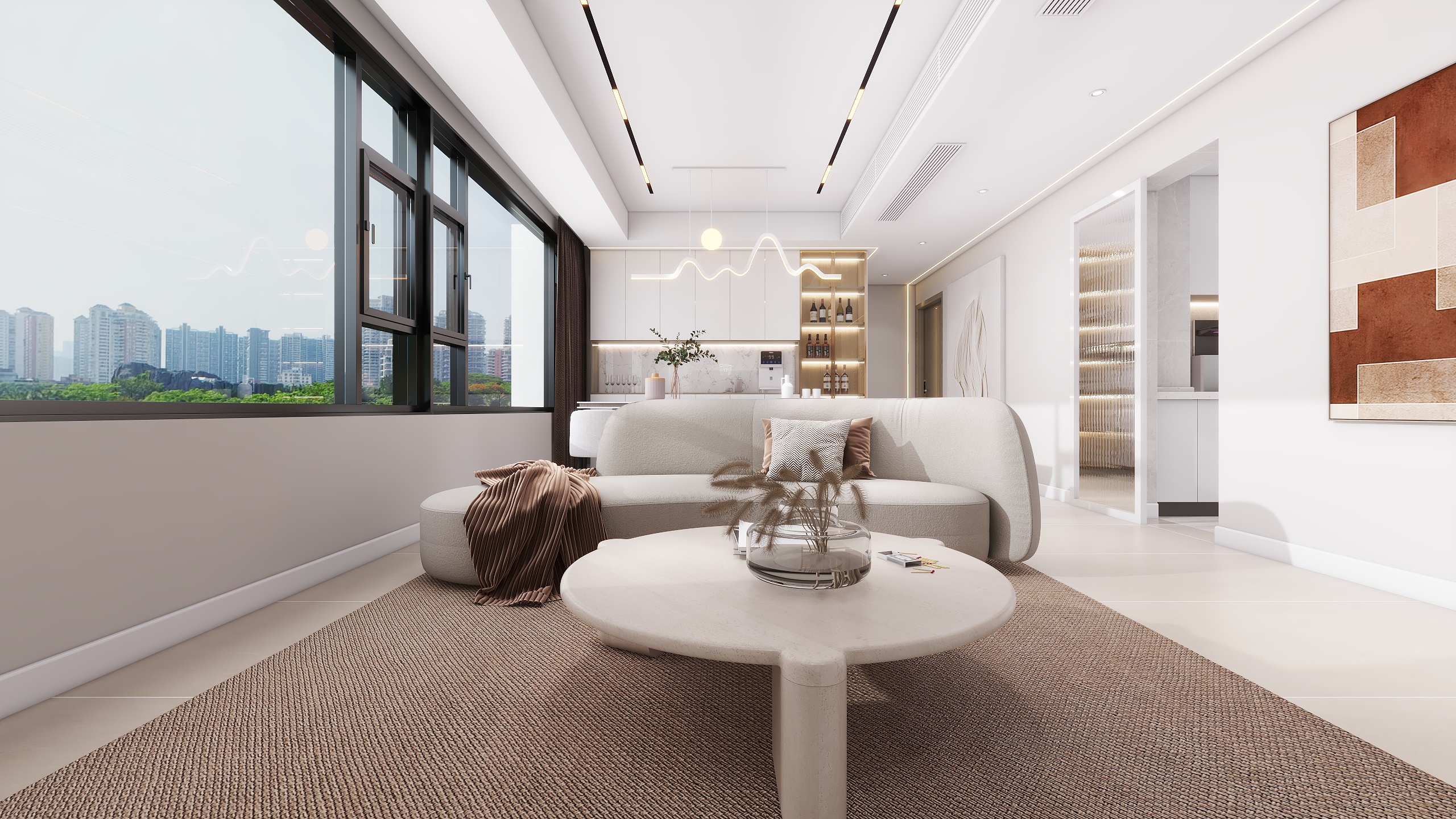 成爽-四川成都璟宸府(118平方现代简约四居室)装修效果图