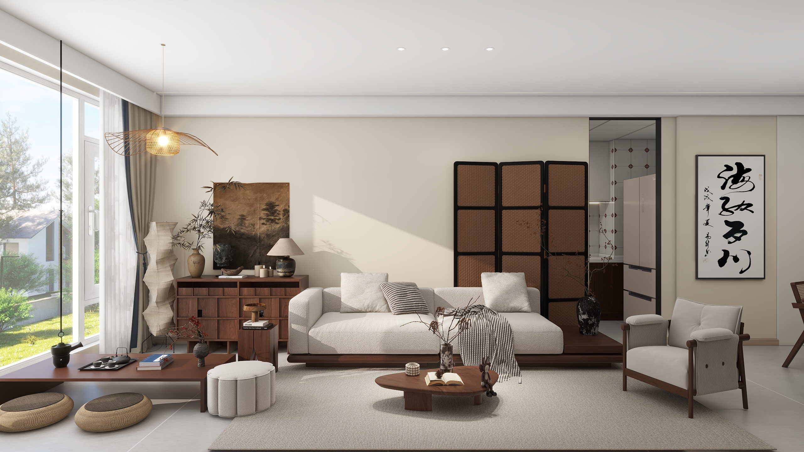 李青越-90平原木奶油两居室装修效果图