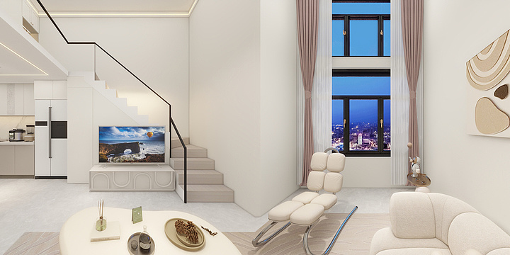 橙子设计123-loft公寓-装修设计方案