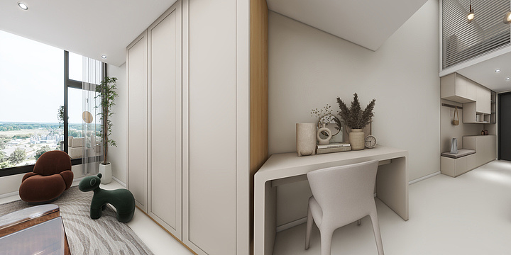 中改发展-Loft公寓效果-装修设计方案