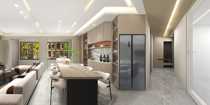 蔓梅设计工作室-雁鸣湖畔1-1-501-装修设计方案