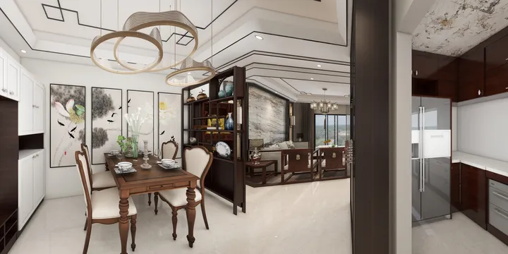 Modern-Traditional Dining Room Fusion