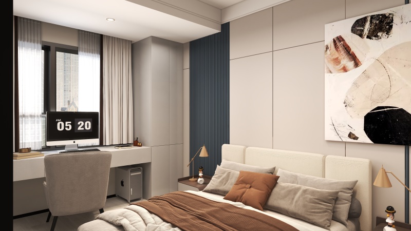Modern Minimalist Girls Bedroom Paint Ideas