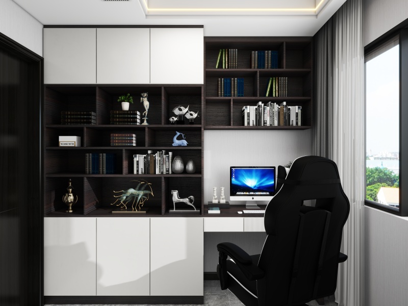 Modern Minimalist Home Office for Study