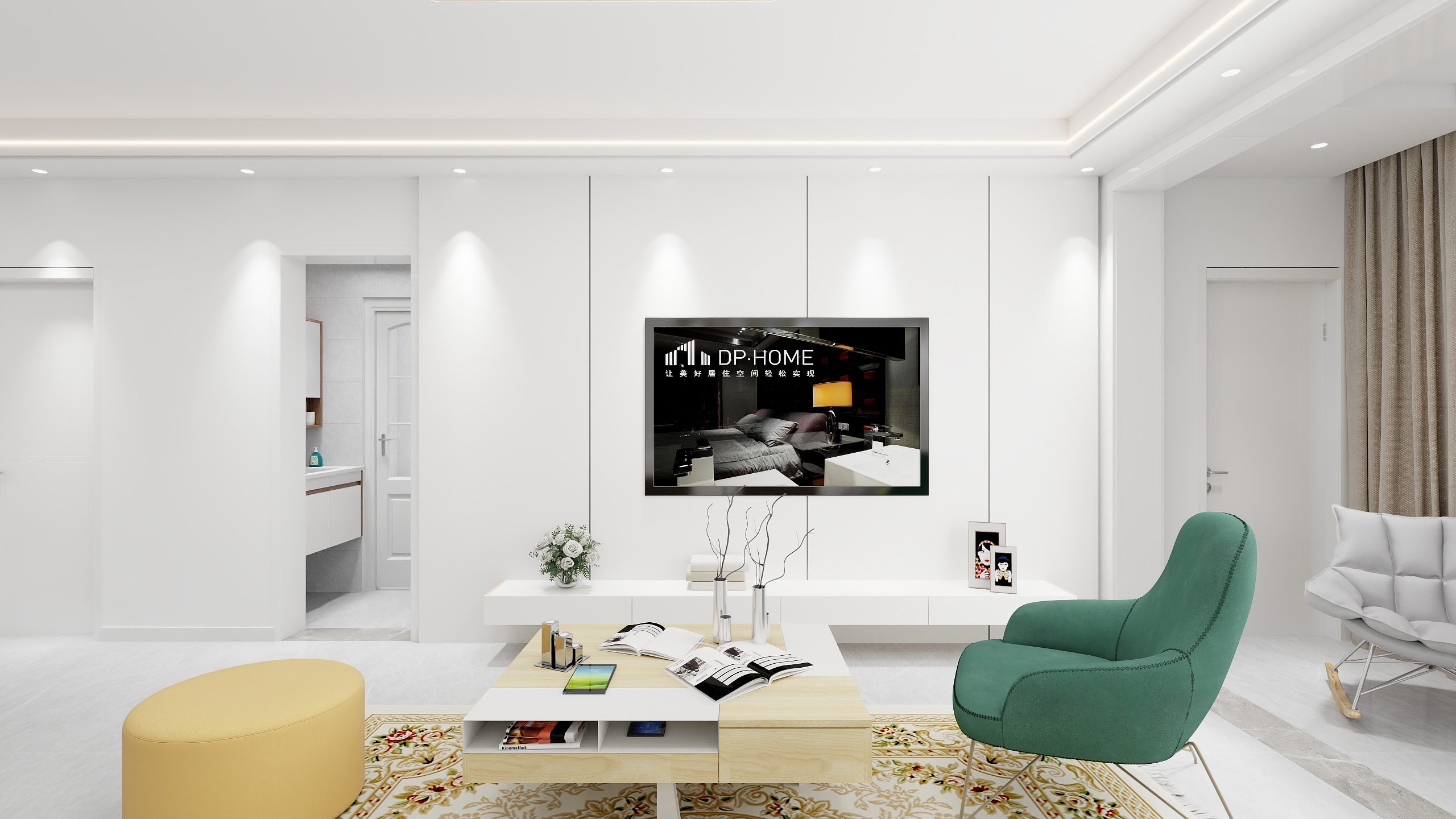 王就之-桦林雅庭小区126平装修效果图