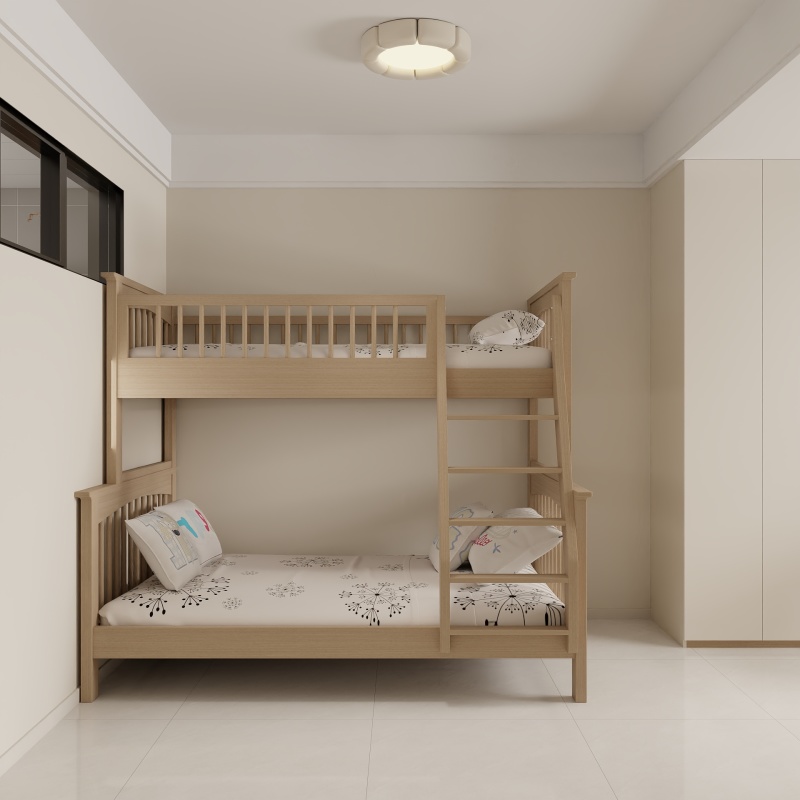 Modern Kids' Room with Wooden Tones
