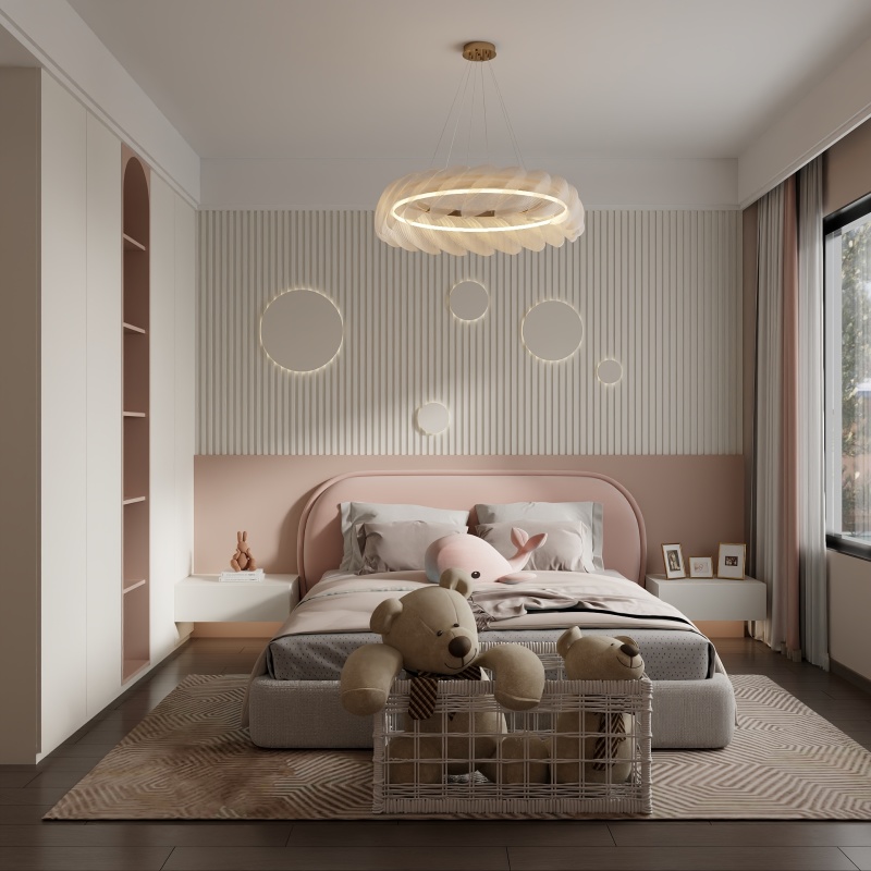 Dreamy Pink & Blue Kids' Room