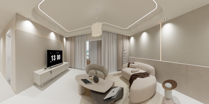 (Few-Design)-咖啡樱桃奶油风-装修设计方案