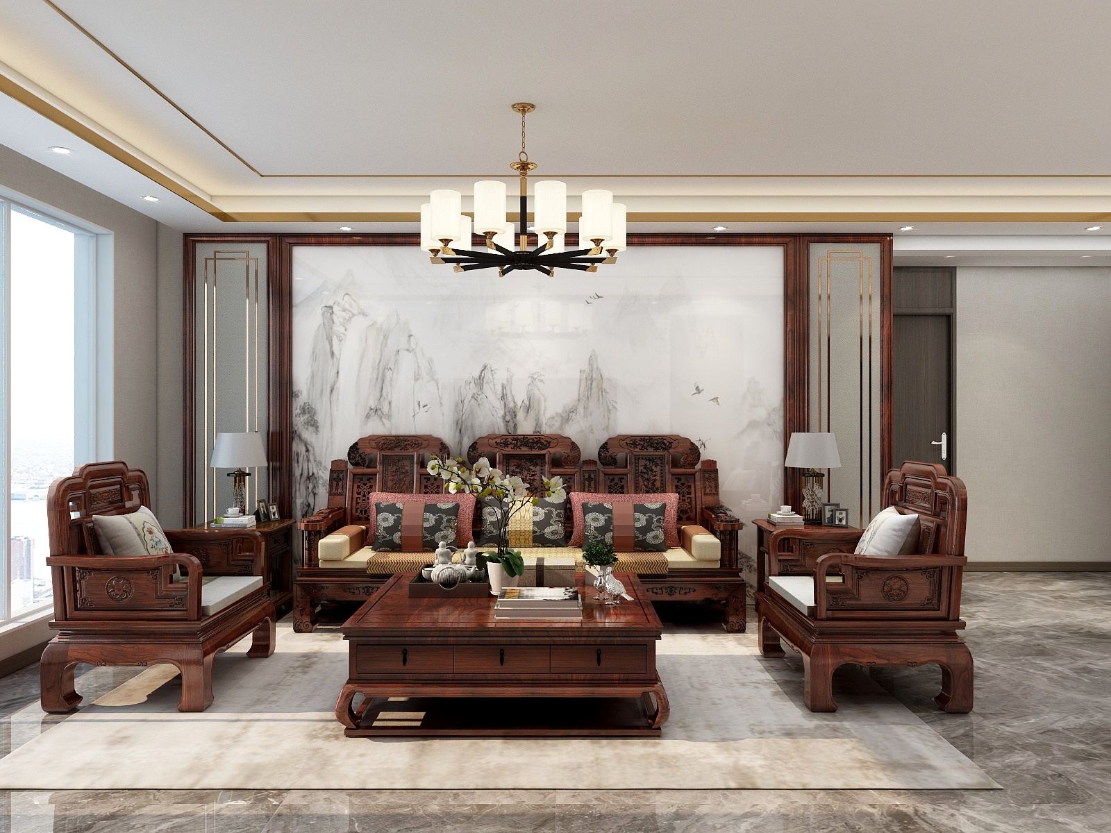 100元设计方案-两室现代轻奢风格装修效果图