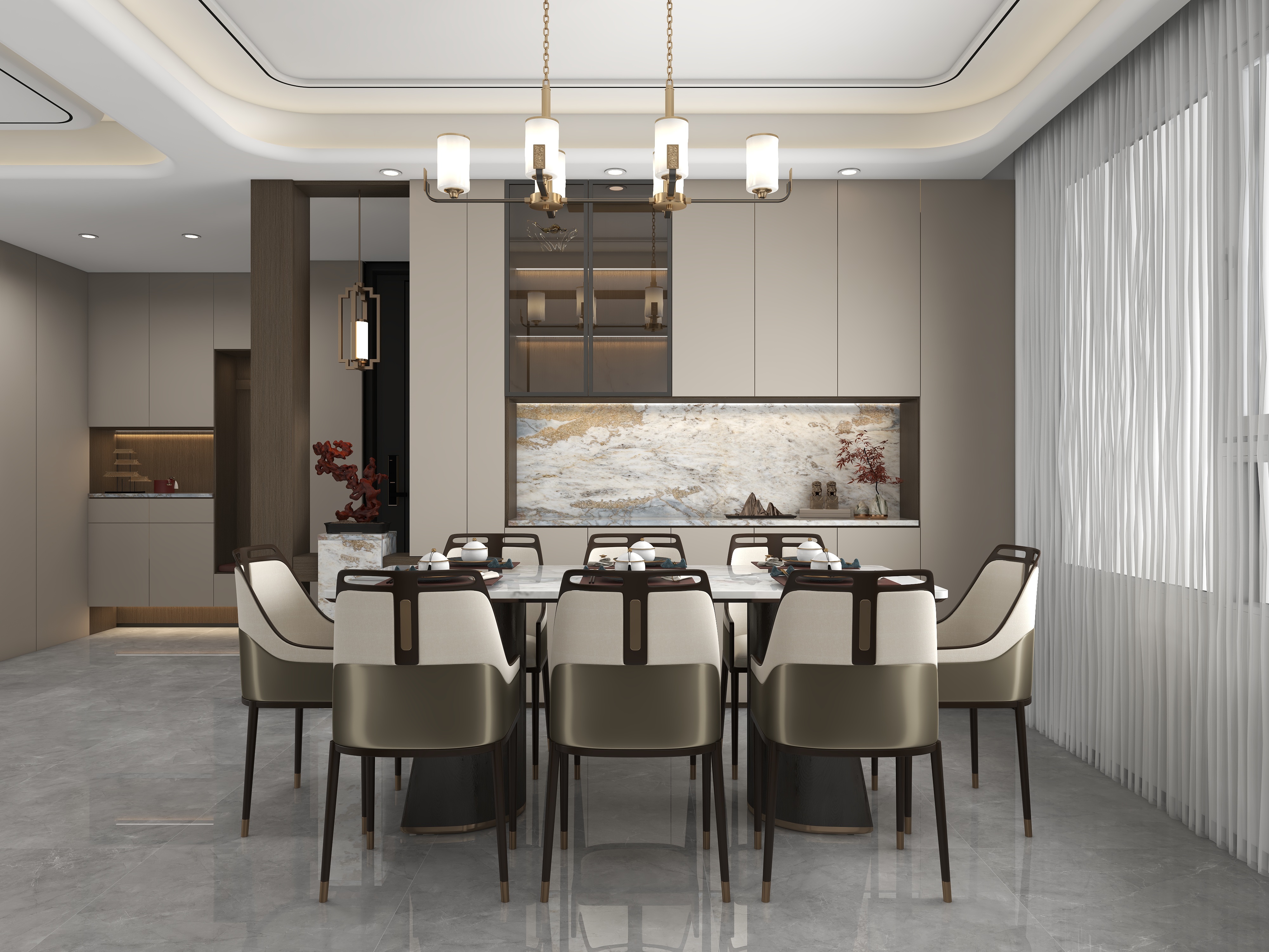 齐小北-乐安大院|新中式|200平叠拼-装修设计方案