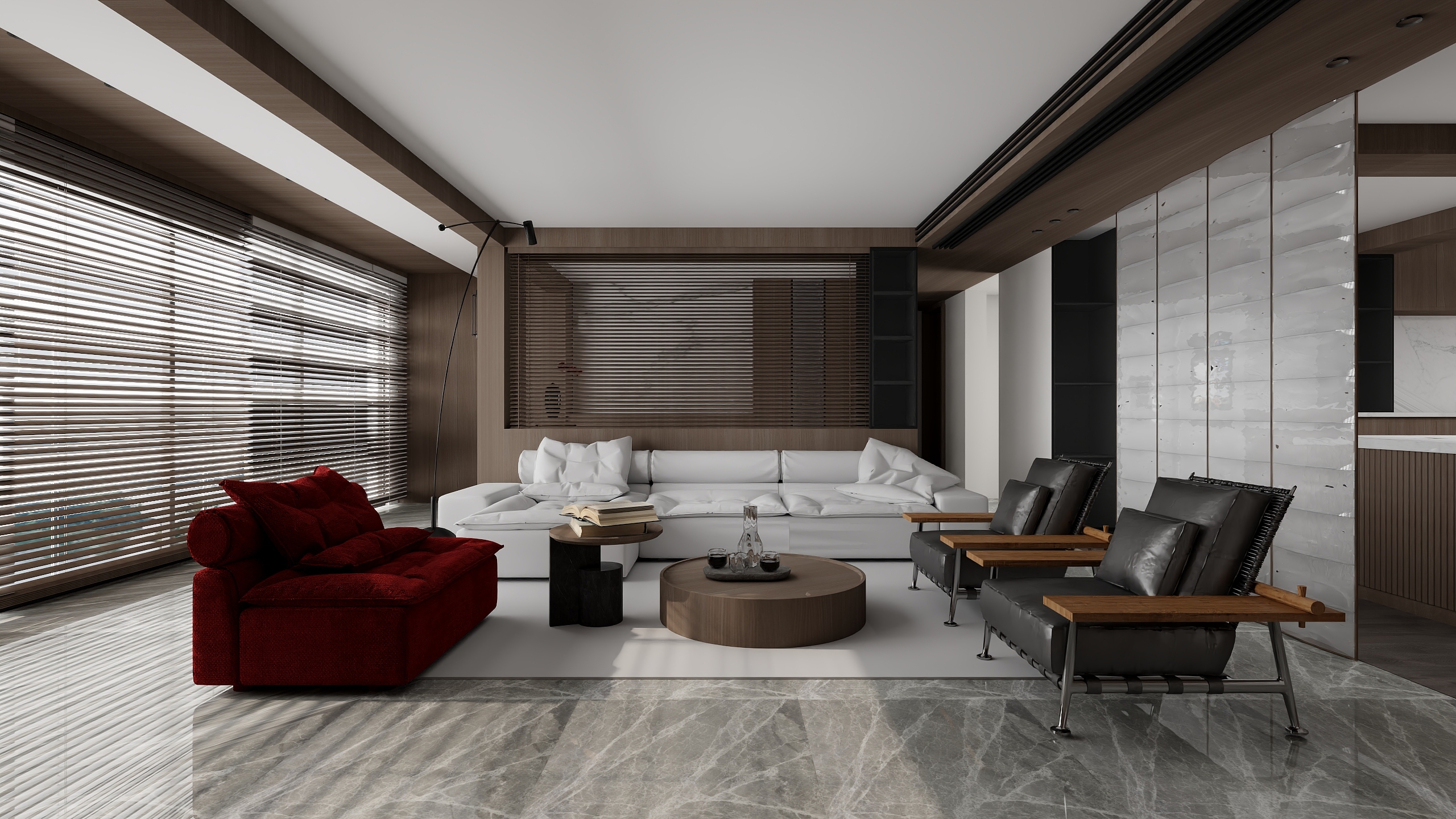 境屿丨无界筑造-大平层客餐厅-装修设计方案