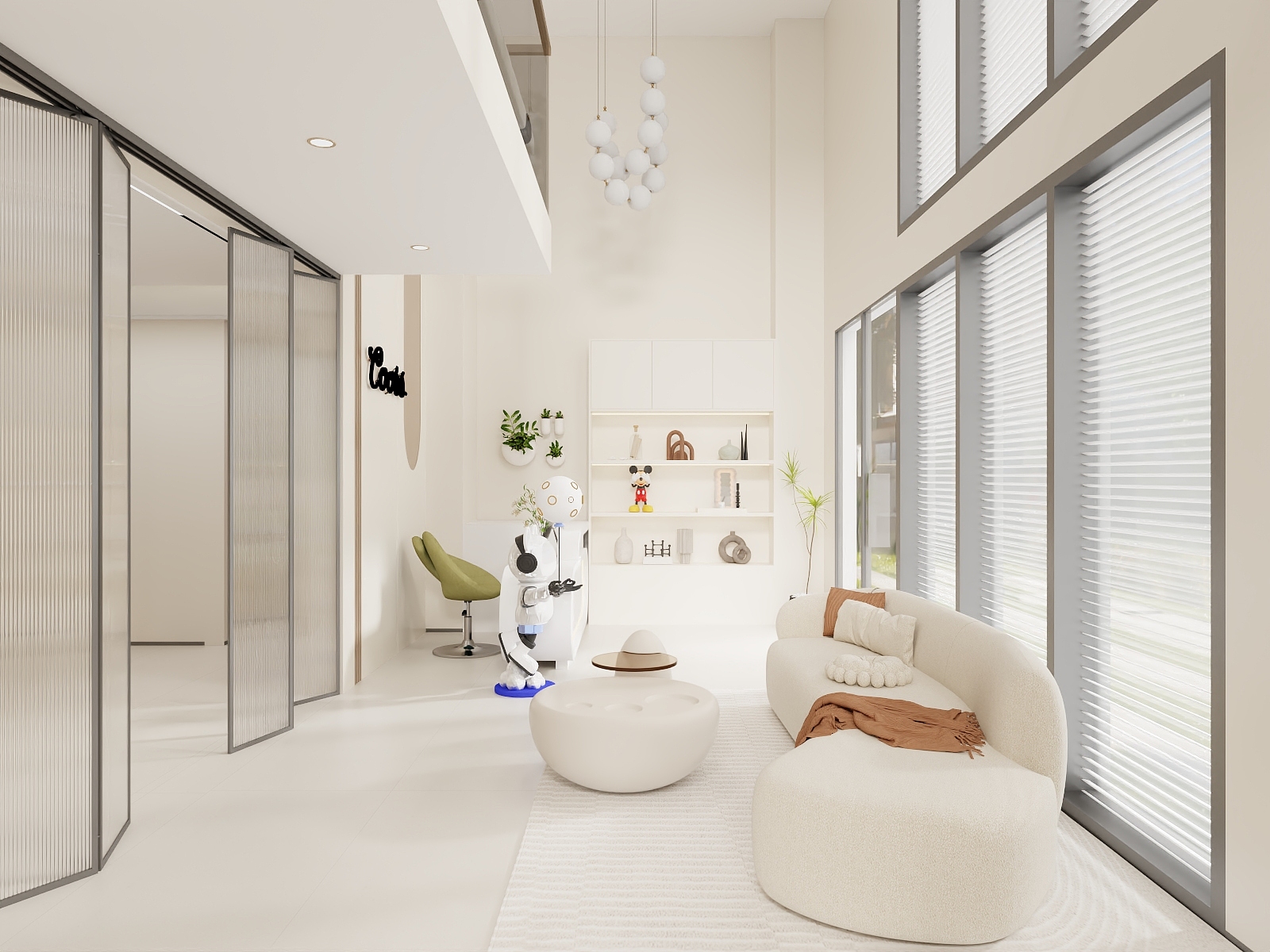 吴爽-181m²美容院设计装修效果图