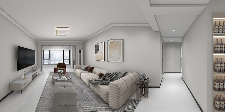 一揽装饰-塞纳阳光6-2-402-装修设计方案