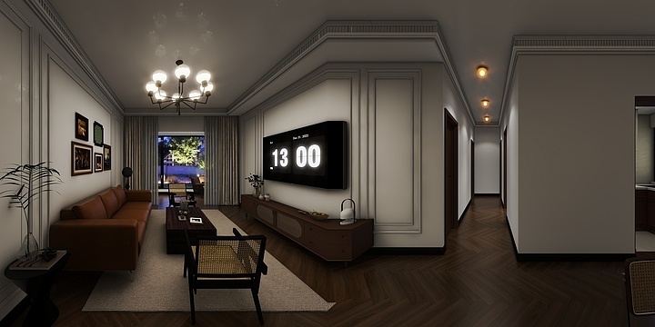 *LIN*-青岛客户订单（法师复古）-装修设计方案