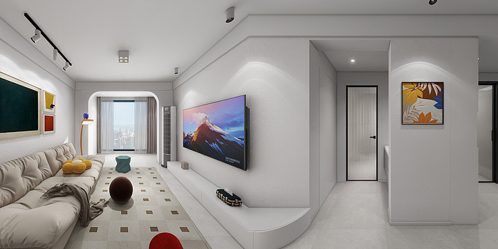 何若宁-吾悦公馆奶油孟菲斯【改】-装修设计方案