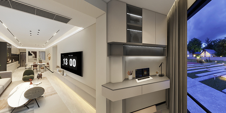 设计师潘强-中科滨河湾2-1-1406-副本-装修设计方案